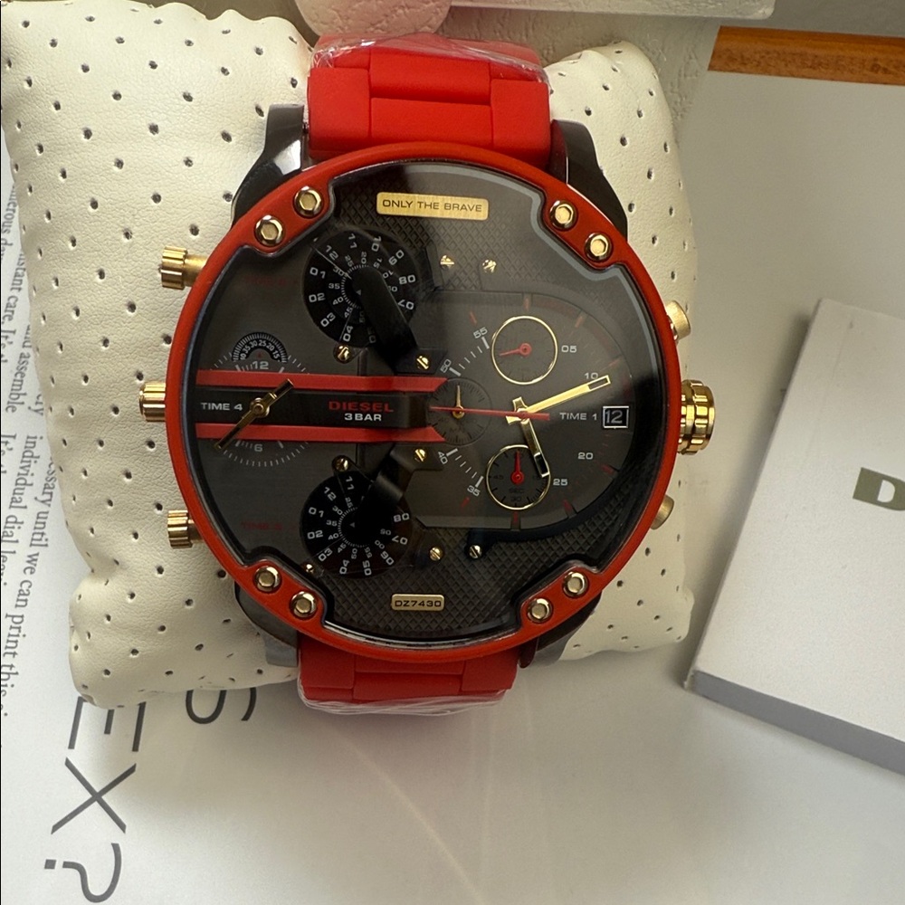 Diesel Bold Red and Black Men's Watch